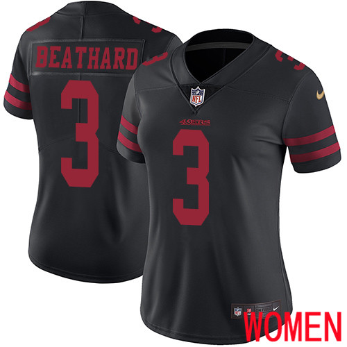 San Francisco 49ers Limited Black Women C. J. Beathard Alternate NFL Jersey 3 Vapor Untouchable